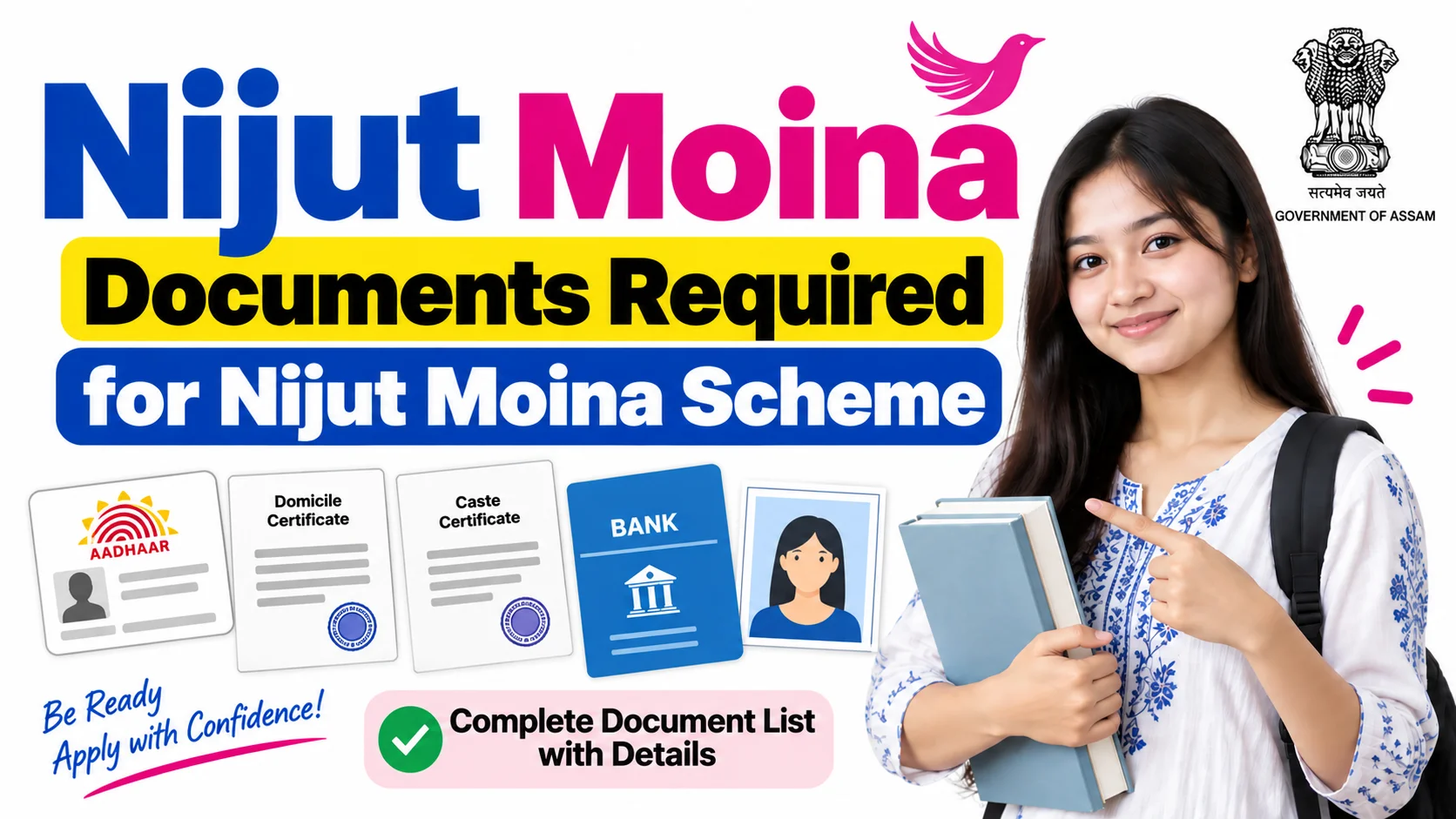 Documents Required for Nijut Moina Scheme 2026 (Complete Checklist)